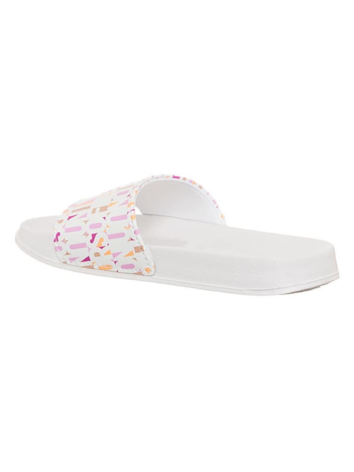 Benetton Pantoletten in Weiß/ Rosa günstig kaufen