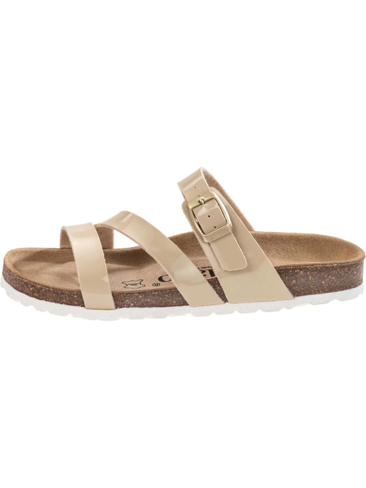 palado Pantoletten in Beige/Weiß günstig kaufen