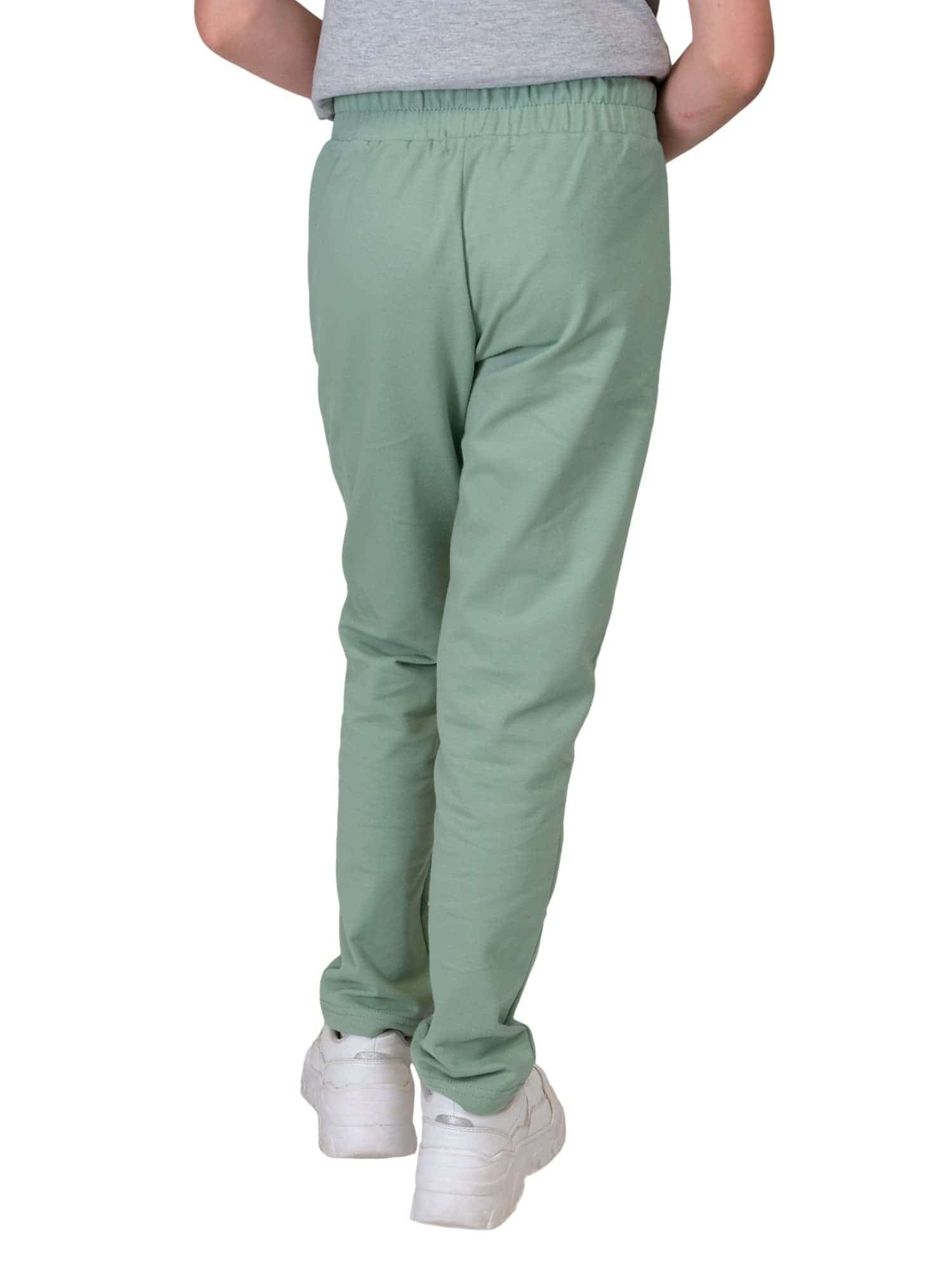 KMISSO Sporthose Mädchen Stoff Freizeithose (1-tlg) Casual