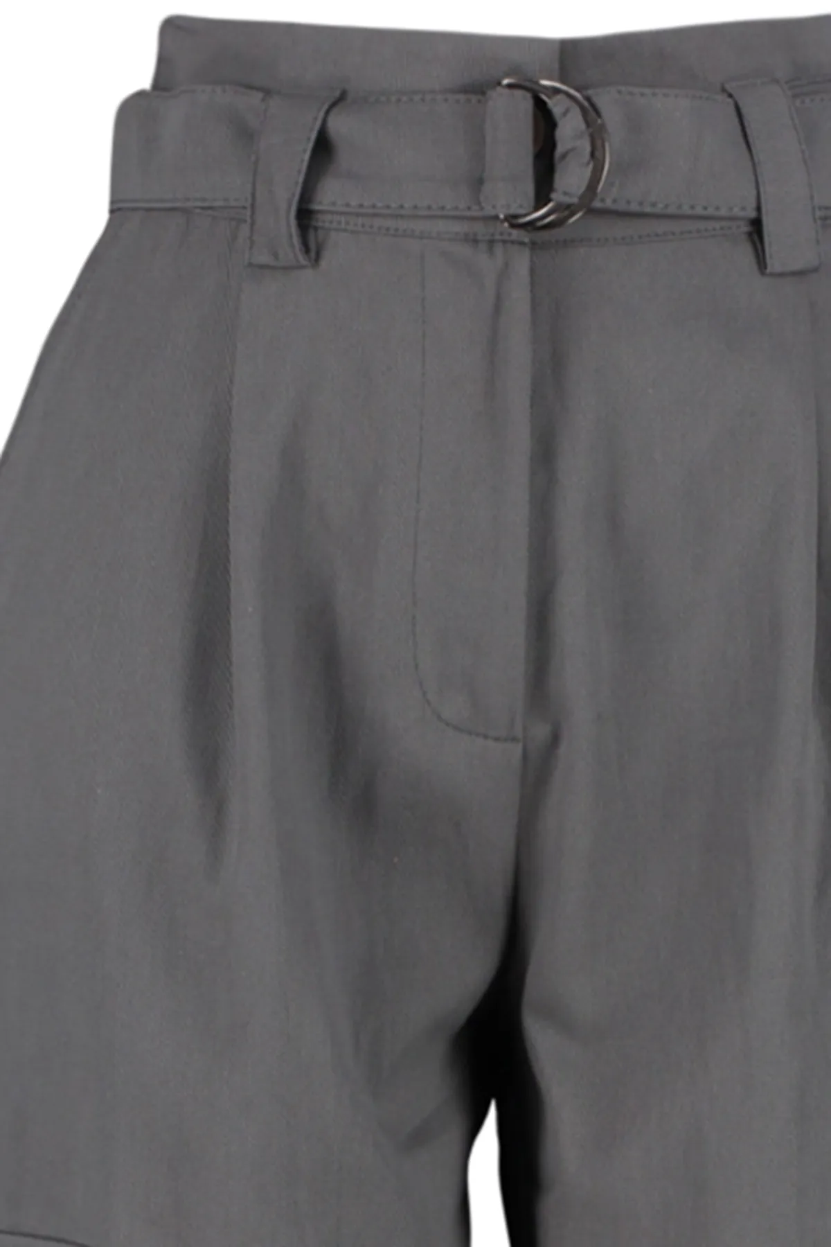 Trendyol Collection  Graue Cargo-Webhose mit Gürtel TWOSS21PL0138
