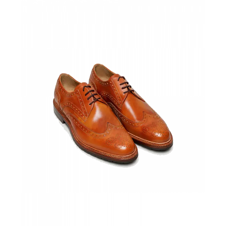 Heinrich Dinkelacker - Businessschuhe Derby GENF H FULL-BROGUE TC Toscana calf - beige