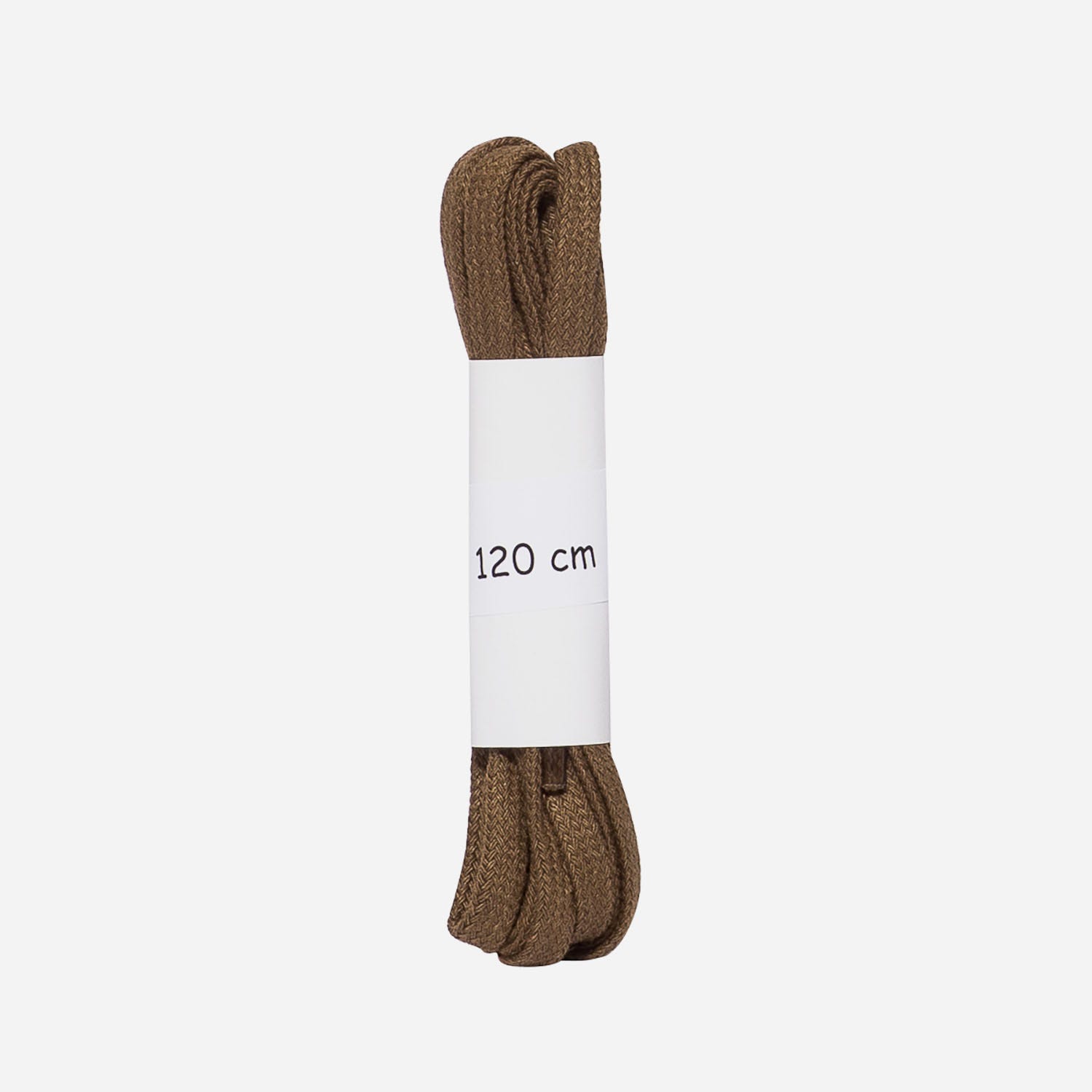 Lacets plats marron
