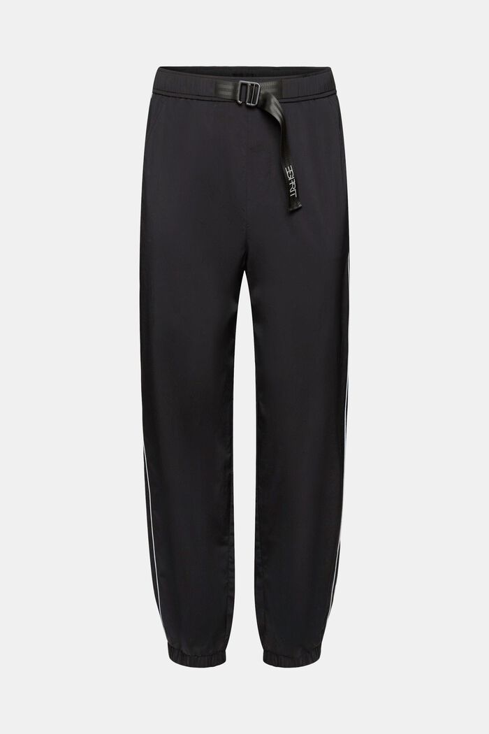 Track Pants mit hohem Bund und schmal zulaufendem Bein