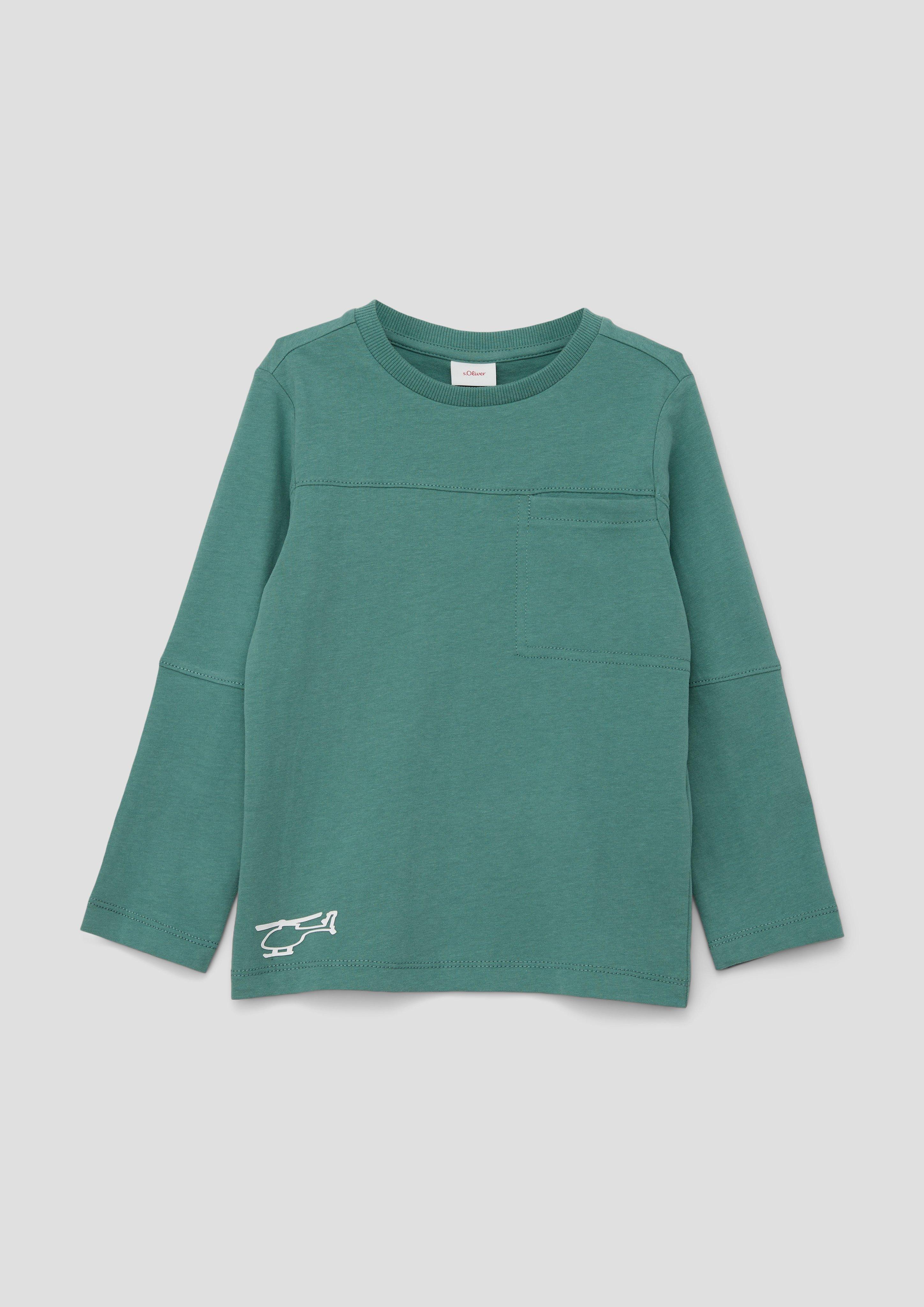 Longsleeve mit Ziernähten  2134230-6576