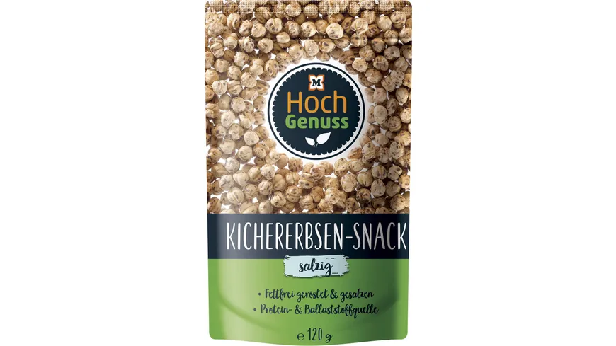 Hochgenuss Kichererbsen-Snack Salzig 120 g