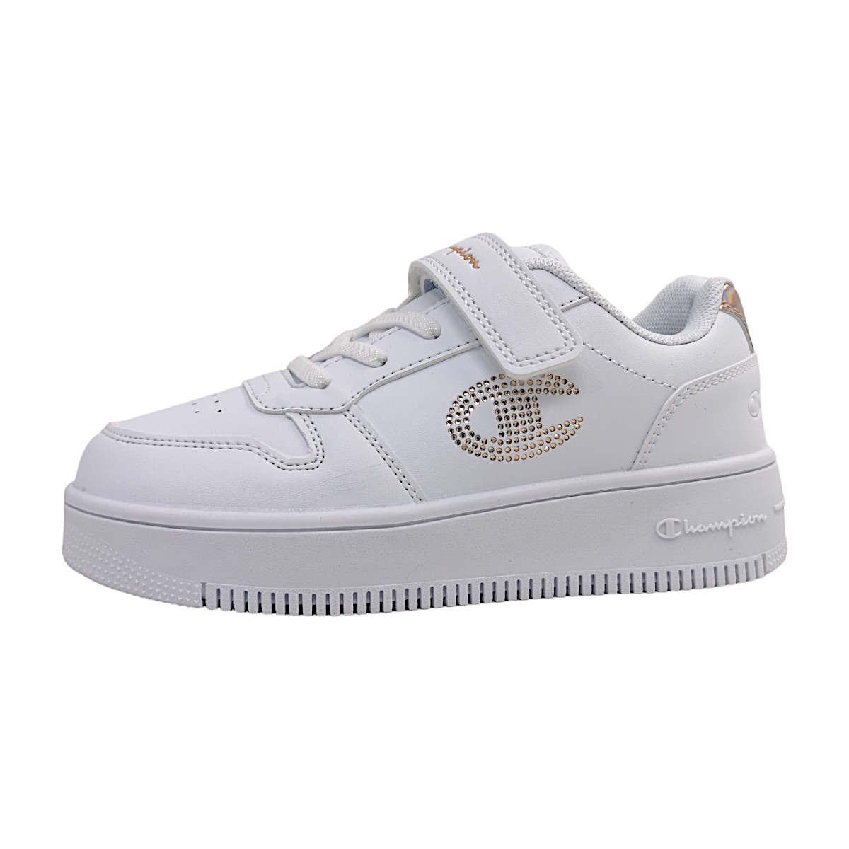 Champion REBOUND PLATFORM GLITTER S32830 Weiß WW008- WHT/ROSE GOLD
