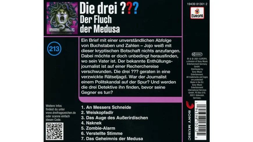 Folge 213: Der Fluch der Medusa