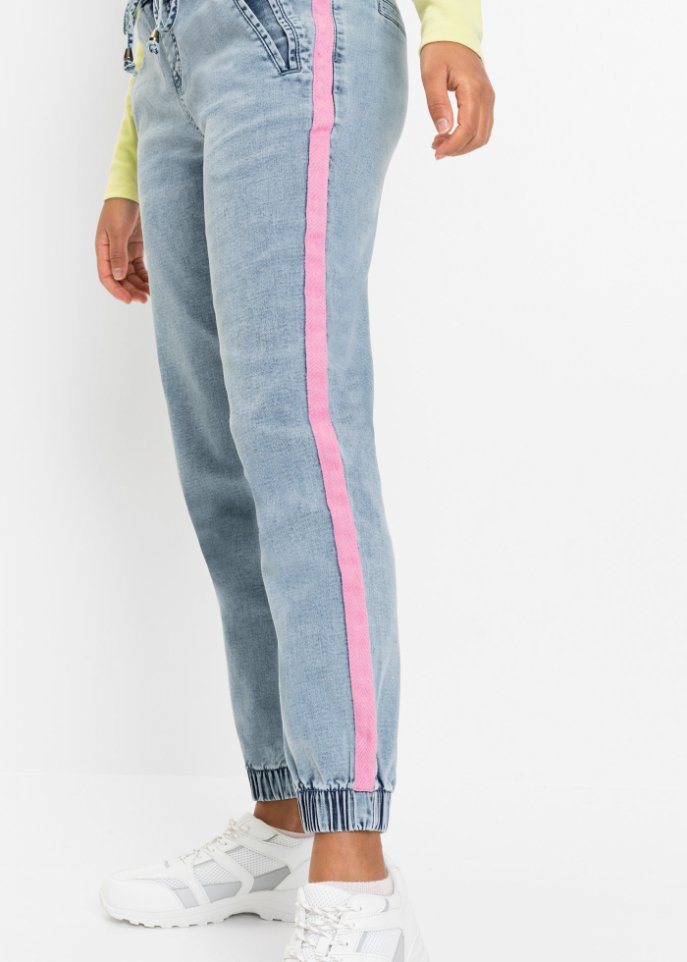 Lässige Jeans mit Kontraststreifen
