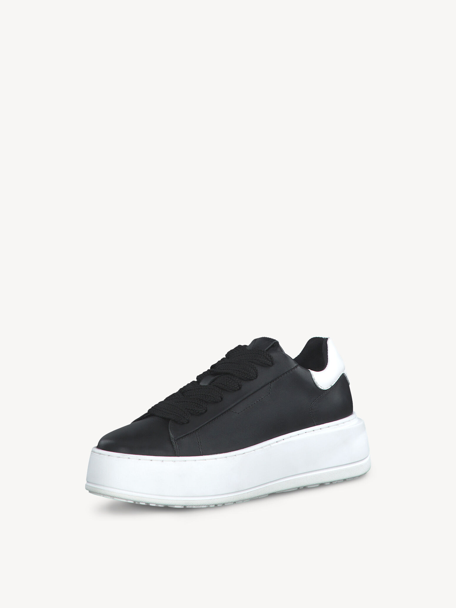 Basket en cuir - noir
