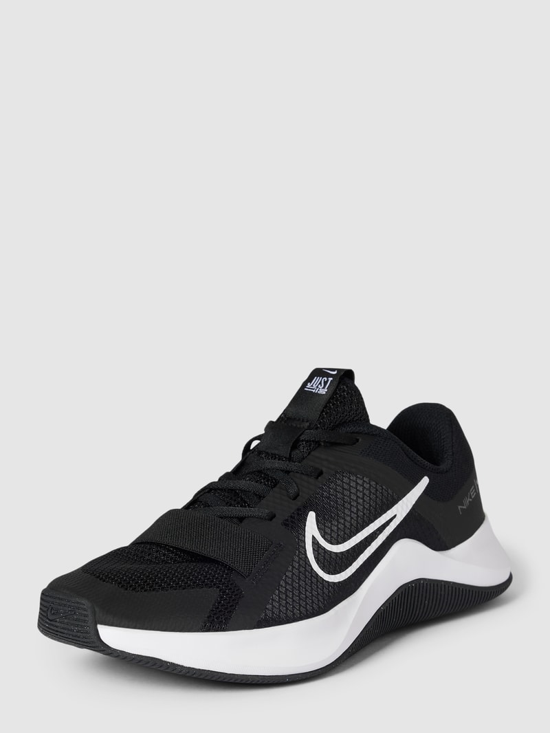 Sneaker mit Label-Print in schwarz