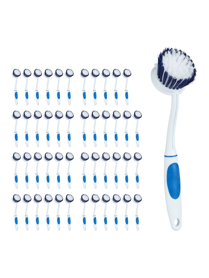 relaxdays 48 x Spülbürste in Weiß-Blau günstig kaufen onesize