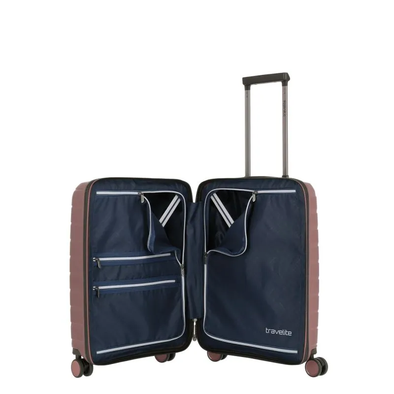 Travelite AIR BASE Trolley S m. Vortasche (4 Räder) - Flieder