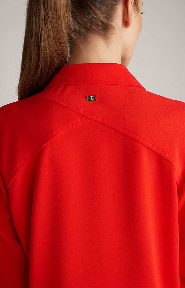 Crêpe-Bluse in Rot