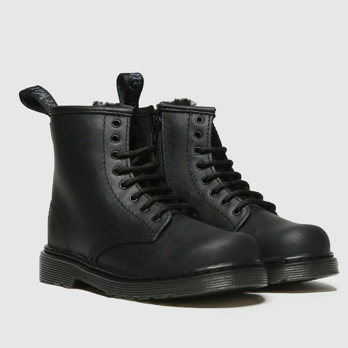 Dr Martens svarta 1460 Serena mono småbarnsstövlar