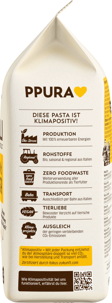 Nudeln, Fusilli aus Emmer, 500 g