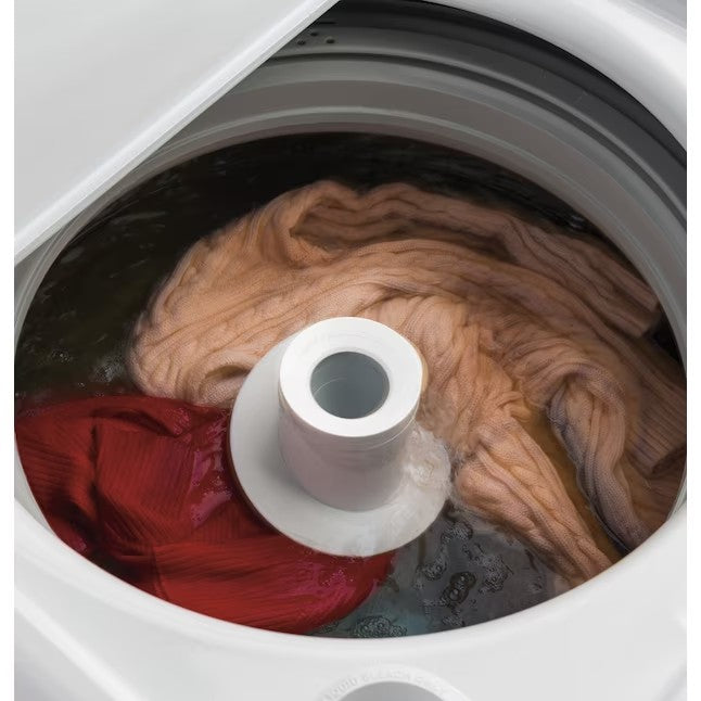 GE 4.5-cu ft High Efficiency Agitator Top-Load Washer (White)