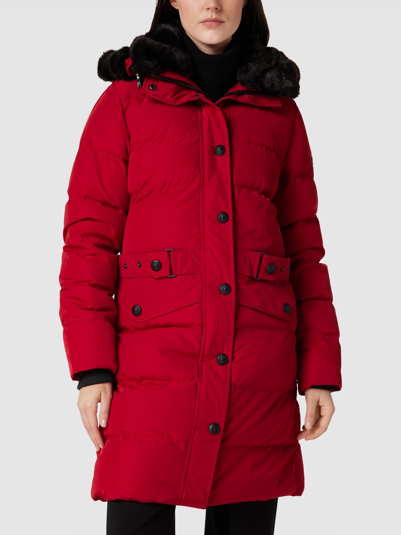 Funktionsjacke mit Label-Details Modell 'Kitzbühel' in dunkelrot