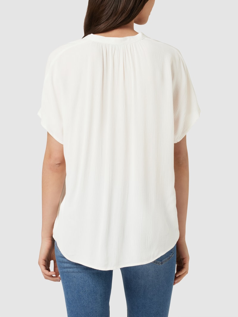 Bluse in semitransparenter Optik in offwhite