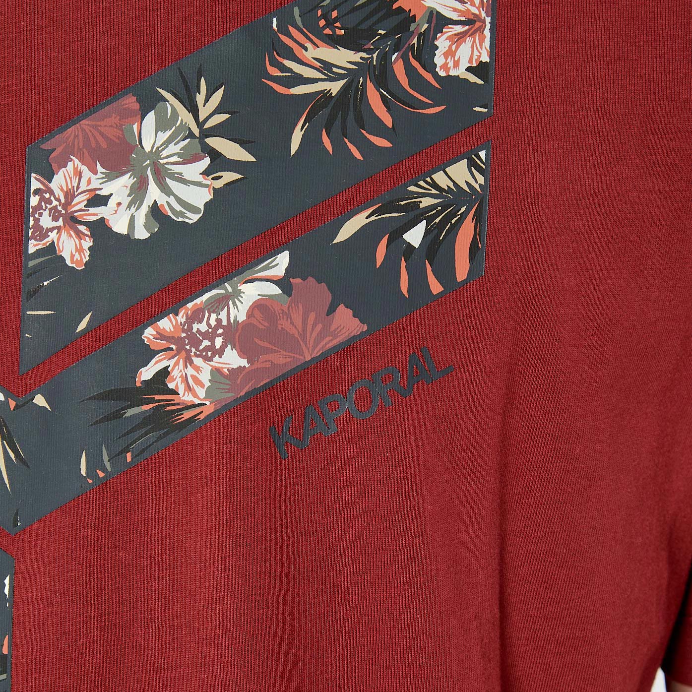 RIZZO  T-shirt bordeaux homme 100% coton