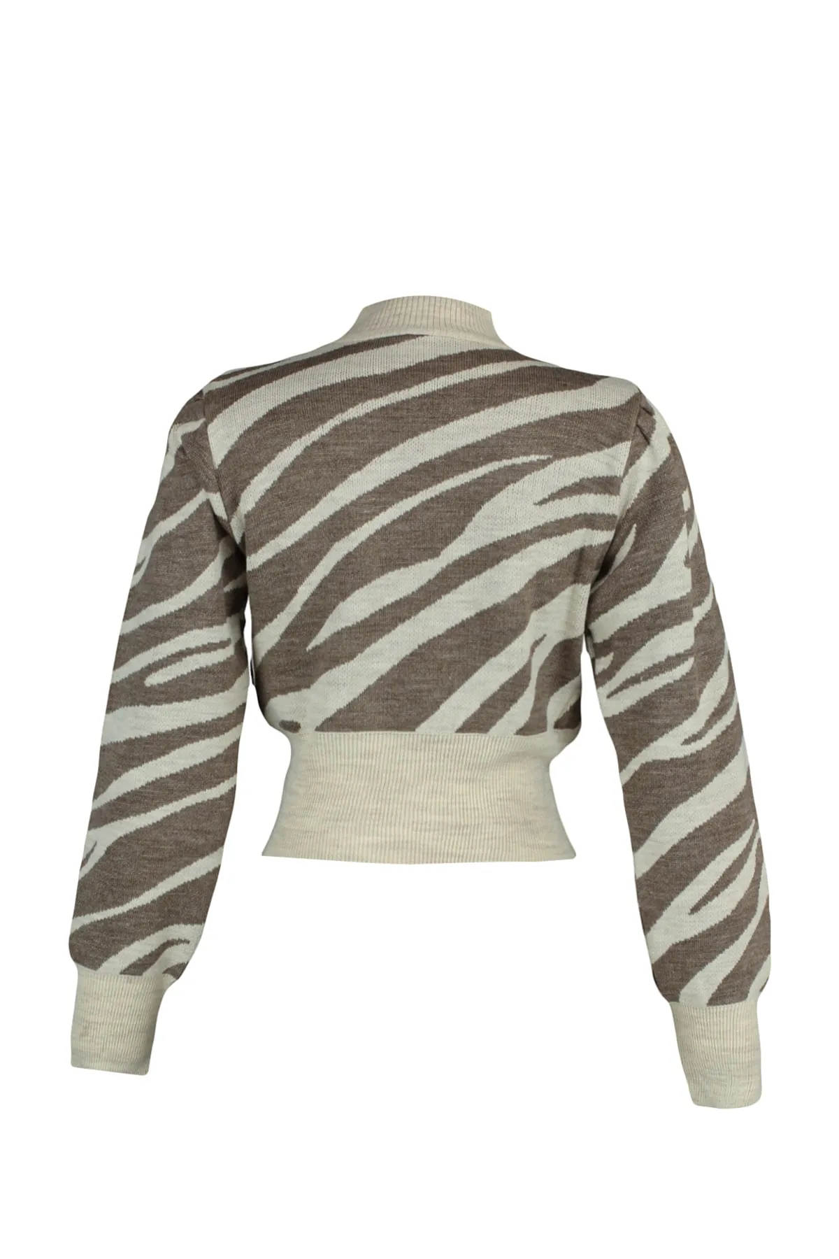 Trendyol Collection  Nerz Strickpullover mit Stehkragen TWOAW21KZ0010