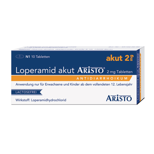 LOPERAMID akut Aristo 2 mg Tabletten  10 St  Tabletten