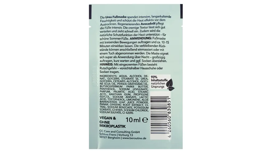 be routine Fußmaske SOS Pflege 10 ml
