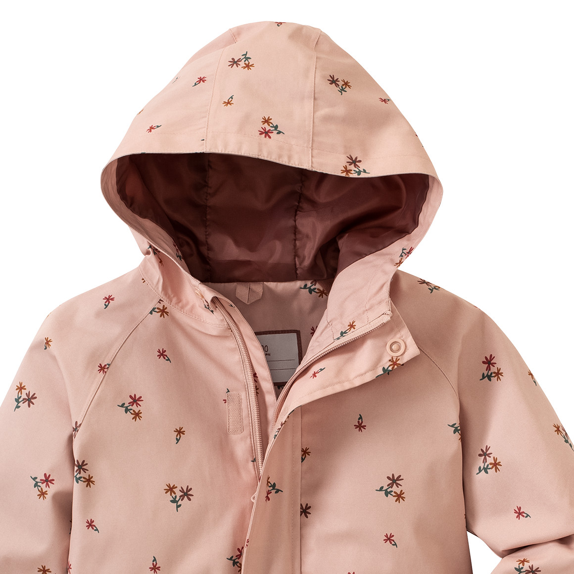 Mädchen Regenjacke mit floralem Allover-Print