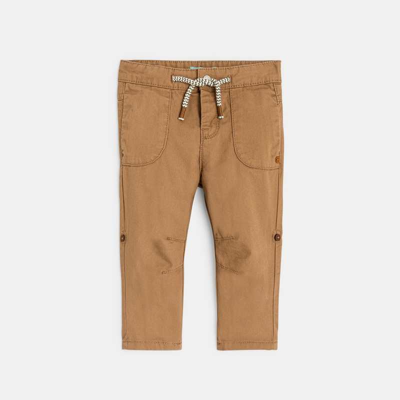 Pantalon coton modulable marron bébé garçon