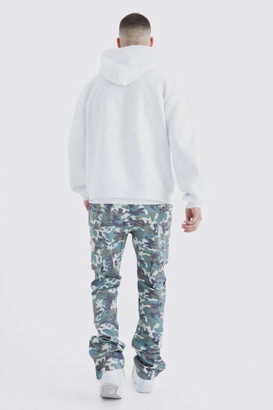 Tall Slim-Fit Camouflage Schlaghose