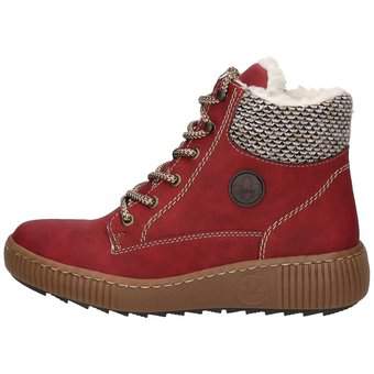 Rieker Schnür Boots in rot