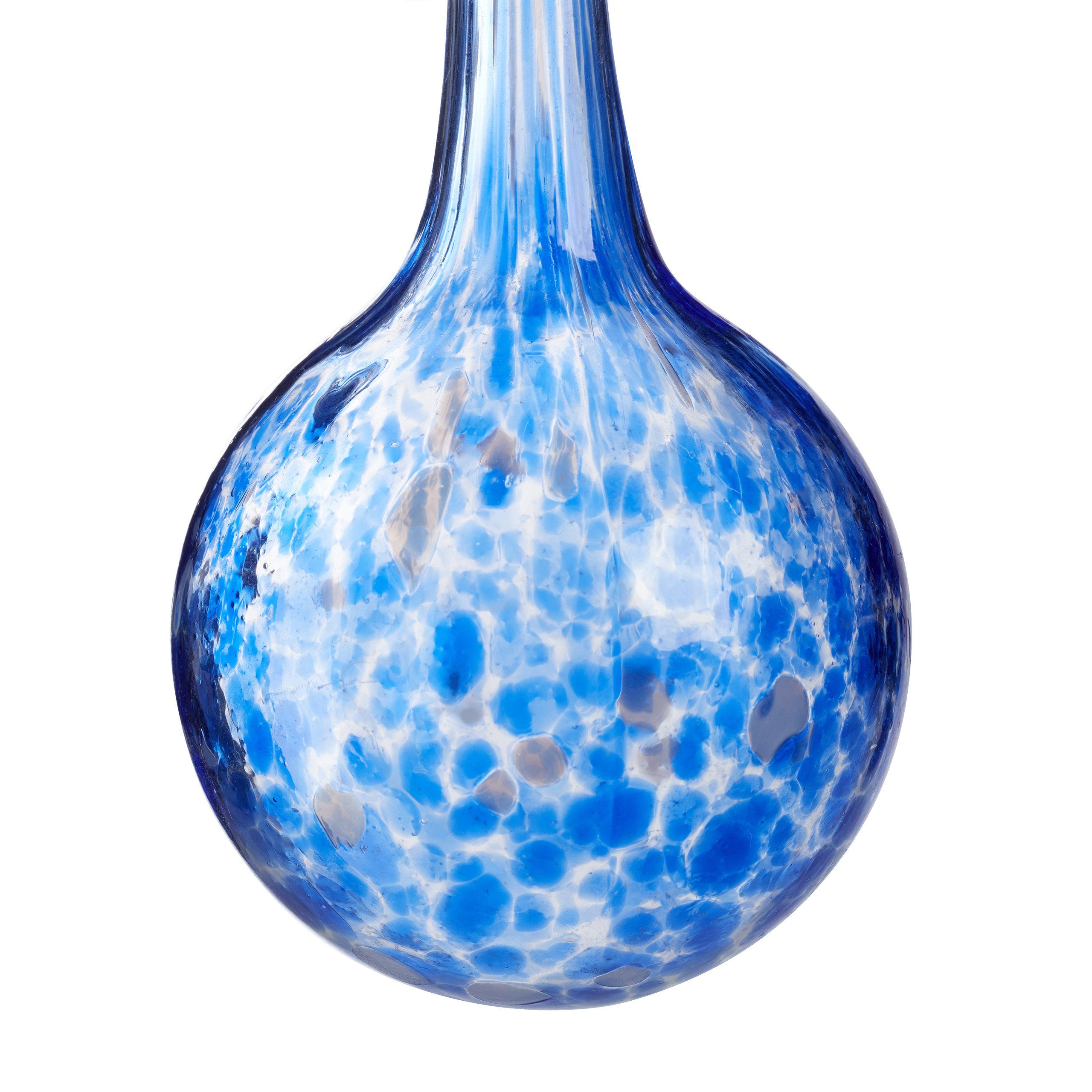 relaxdays Bewässerungssystem 2 x Bewässerungskugel Glas blau