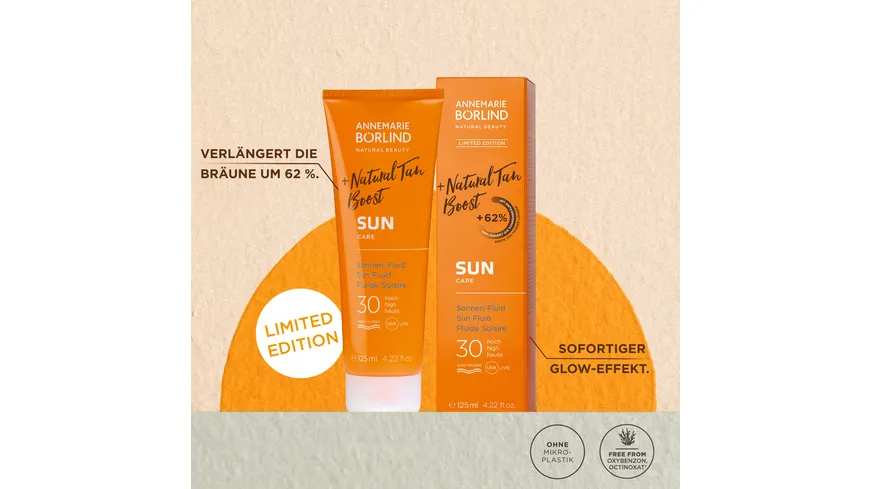ANNEMARIE BÖRLIND Natural Tan Boost Sonnen Fluid LSF 30 125 ml