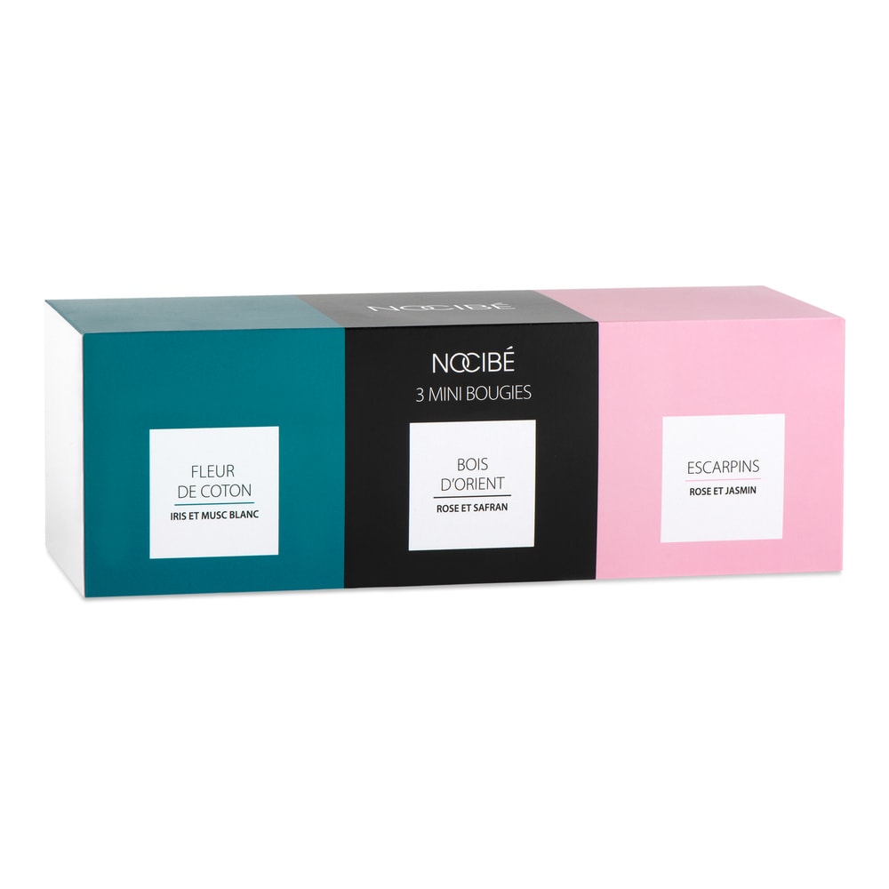 Nocibé 3 minis bougies Coffret bougies