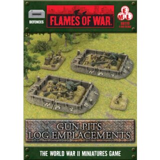 Gun Pits Logs (4x Prepainted) (BB119)
