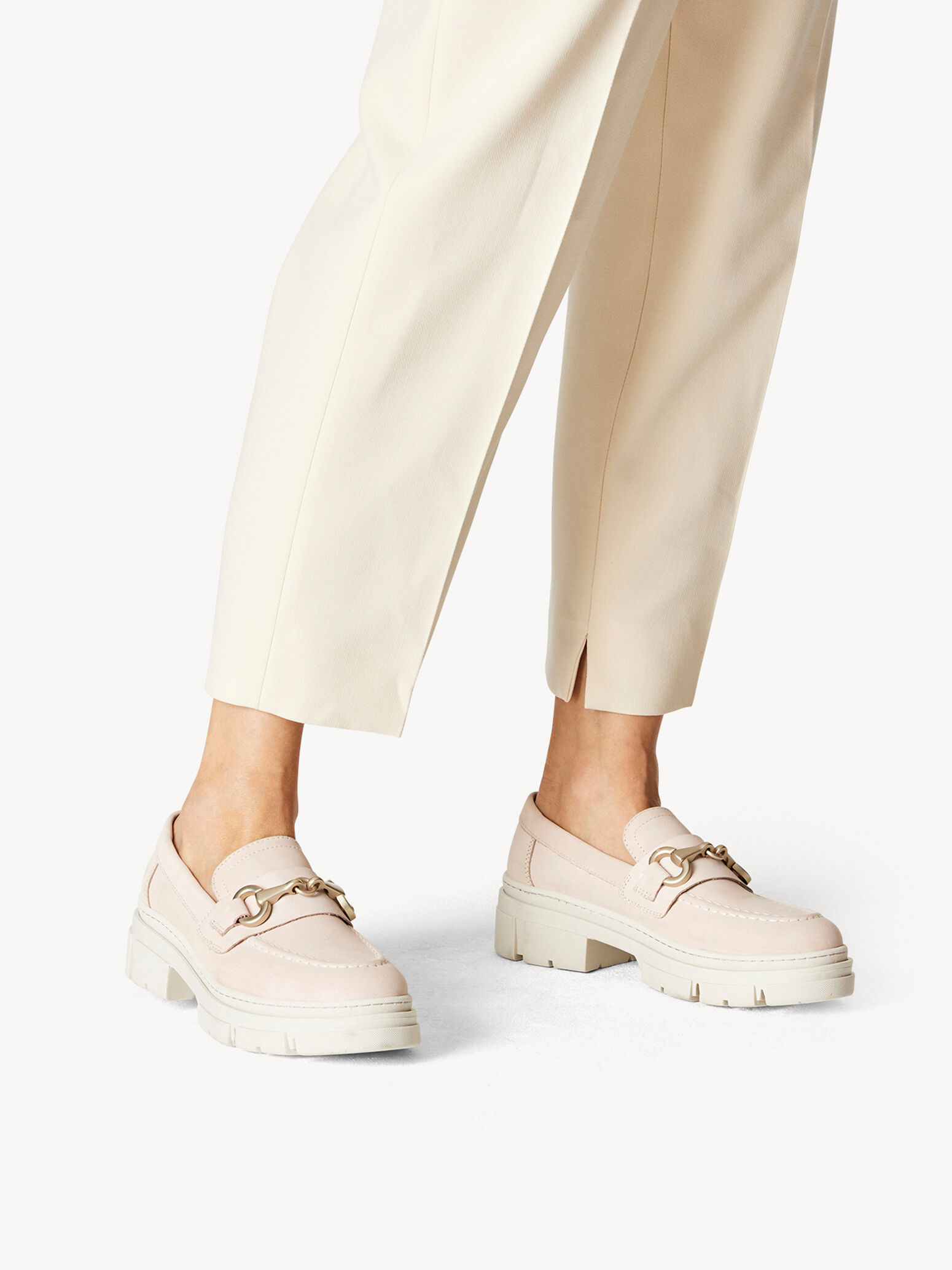 Slipper en cuir - rose