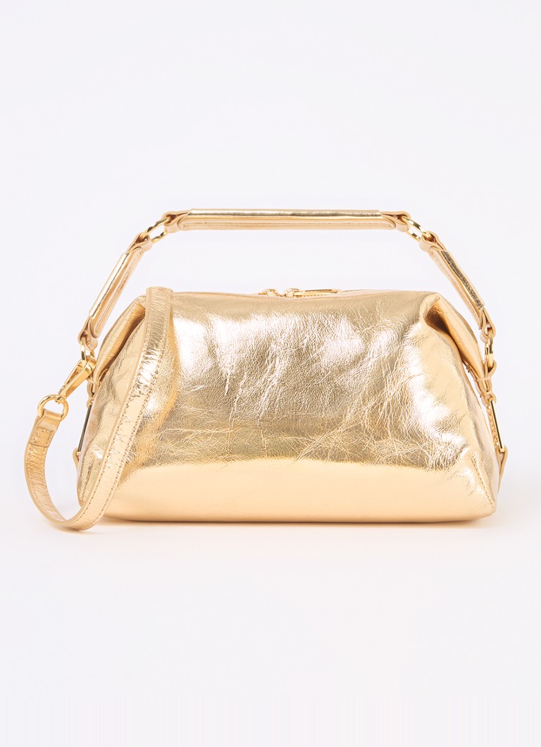 Sac à main Sandro en cuir avec finition métallique