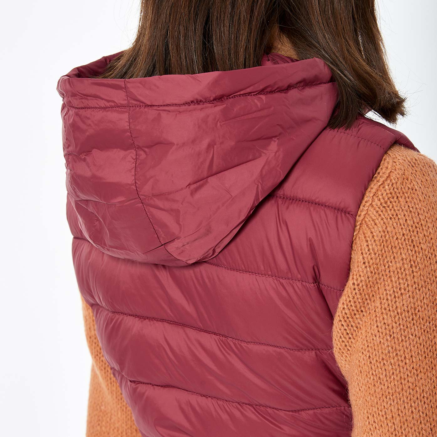 ARMA   Doudoune sans manches bordeaux Femme