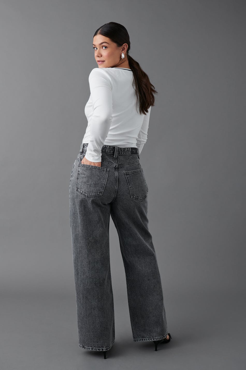 Baggy wide jeans
