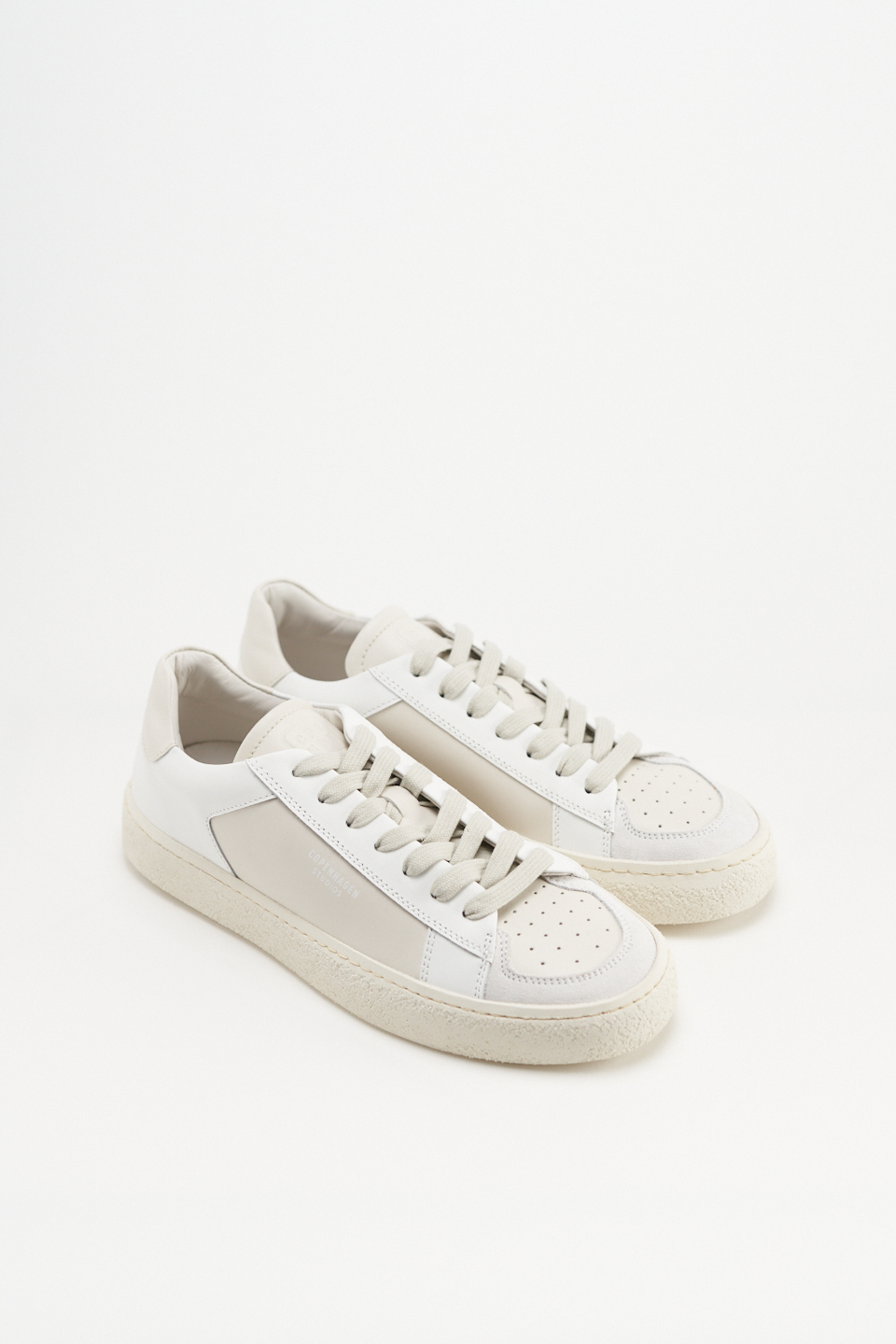 CPH157 leather mix cream beige/white