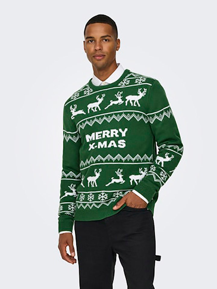 ONLY & SONS Pullover in Grün günstig kaufen