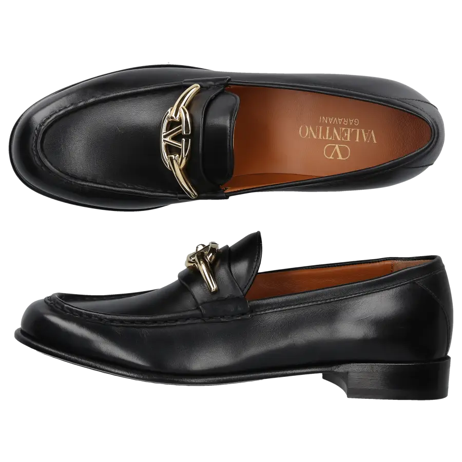 Valentino Garavani - Loafer VLOGO SIGNATURE Kalbsleder - schwarz