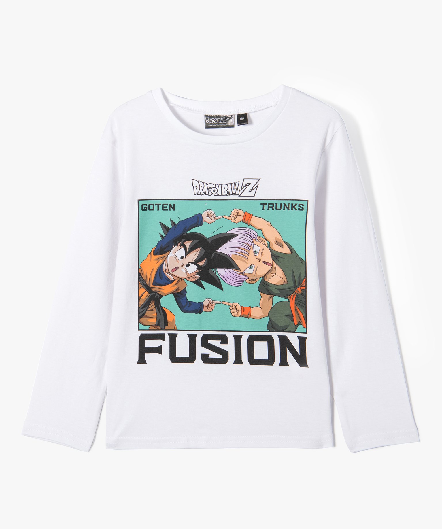 Tee-shirt Garçon à manches longues avec motif coloré - Dr... blanc | GEMO