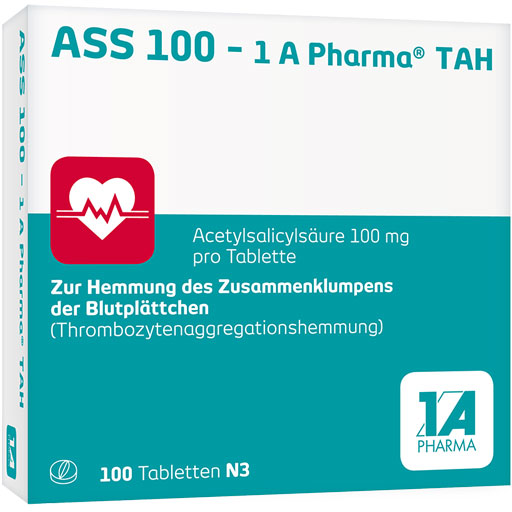ASS 100-1A Pharma TAH Tabletten  100 St  Tabletten