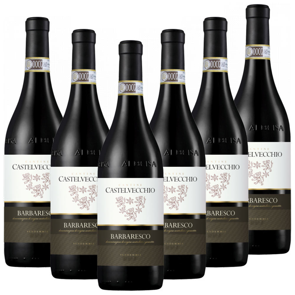 Cantine Manfredi Barbaresco DOCG Castelvecchio Italien  trocken - 6er Karton
