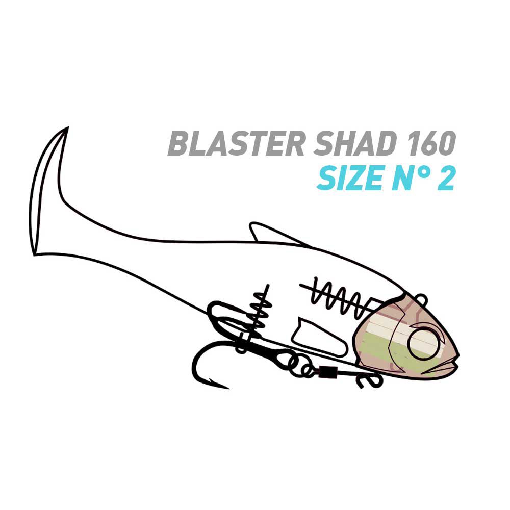 Fiiish Blaster Shad -pehmoviehe, 16 cm, 53 g
