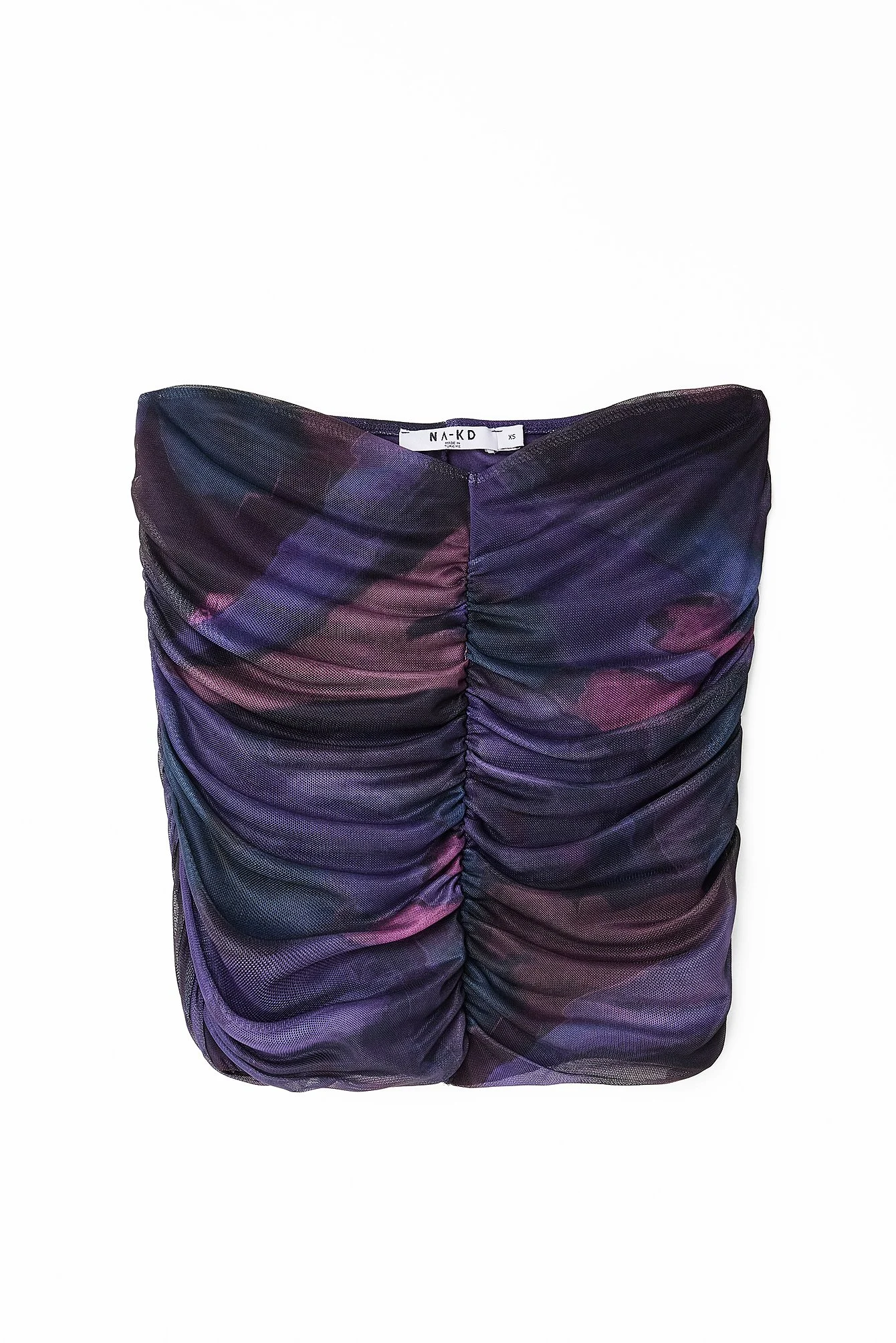 Drapiertes Mesh-Oberteil