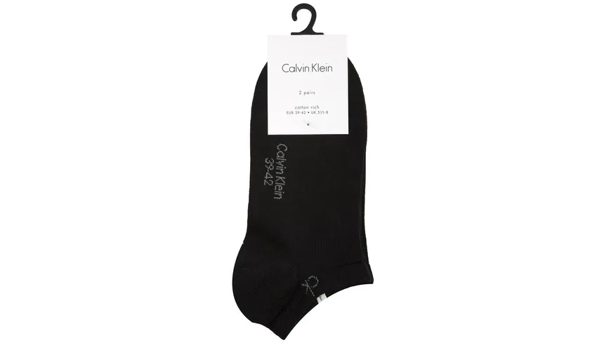 Calvin Klein Herren Sneaker Socken 2er Pack black