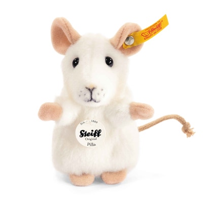 Pilla Maus, 10 cm, weiß