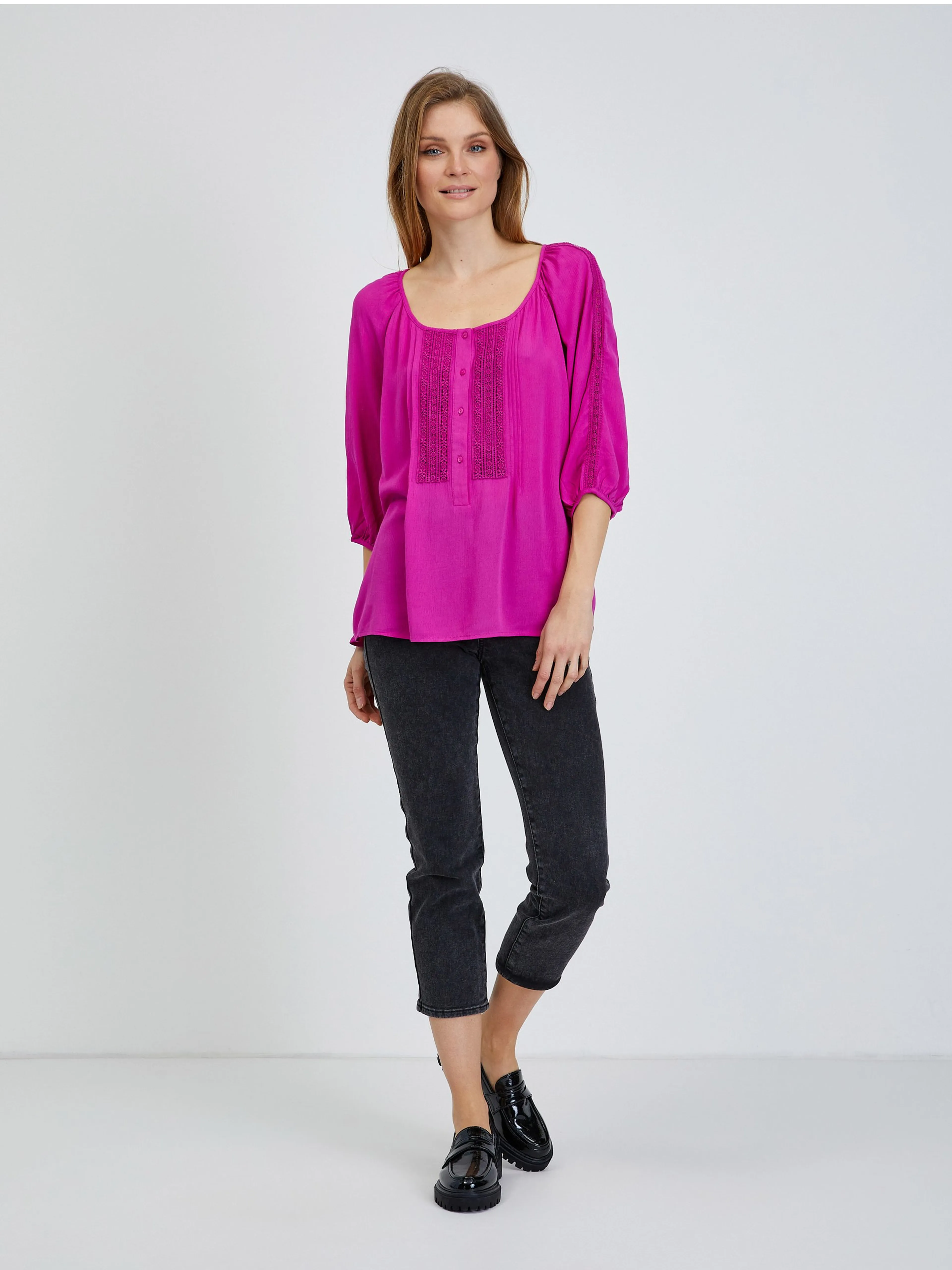 Dunkelrosa Bluse ORSAY
