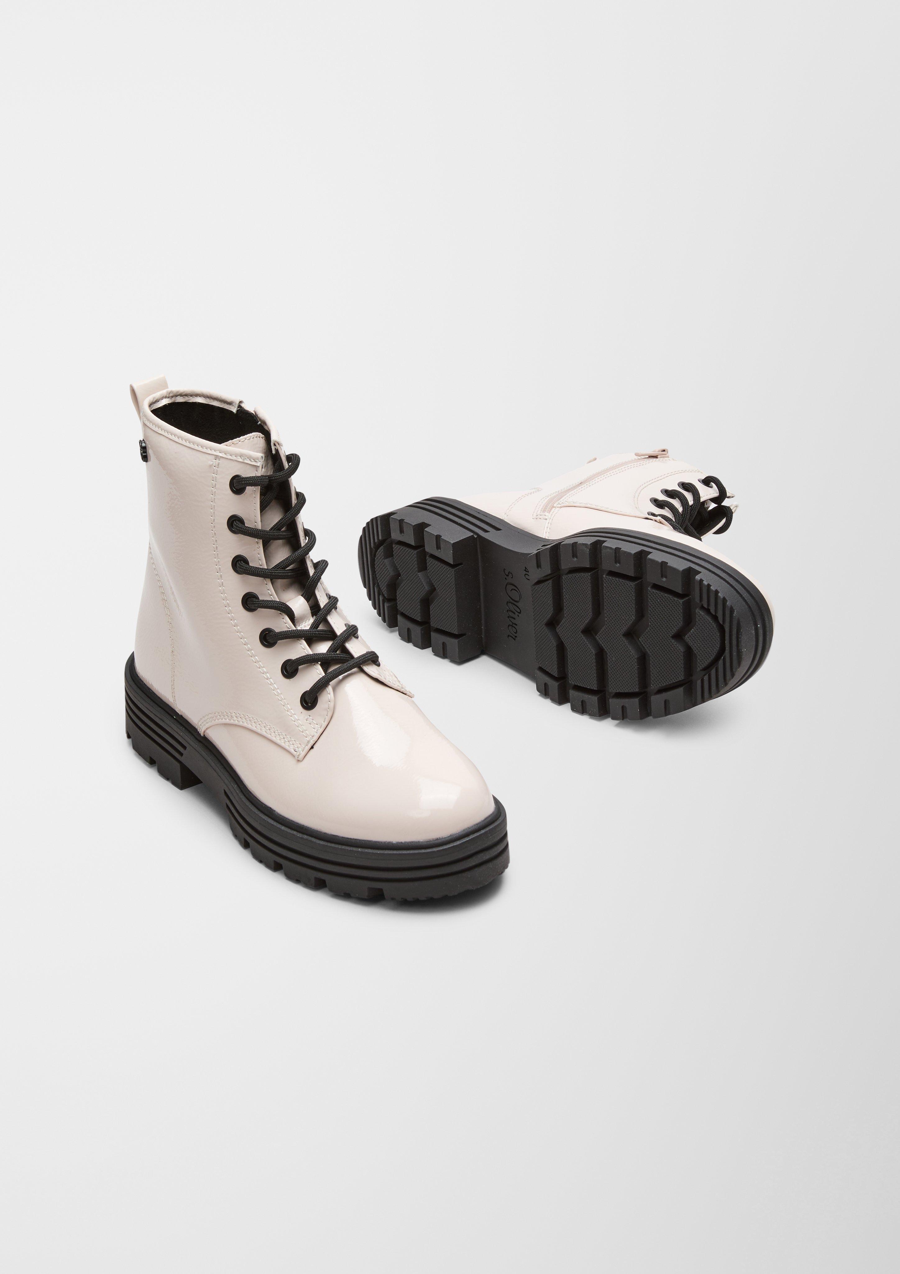 Schnürstiefel aus Kunstleder  6006494-466